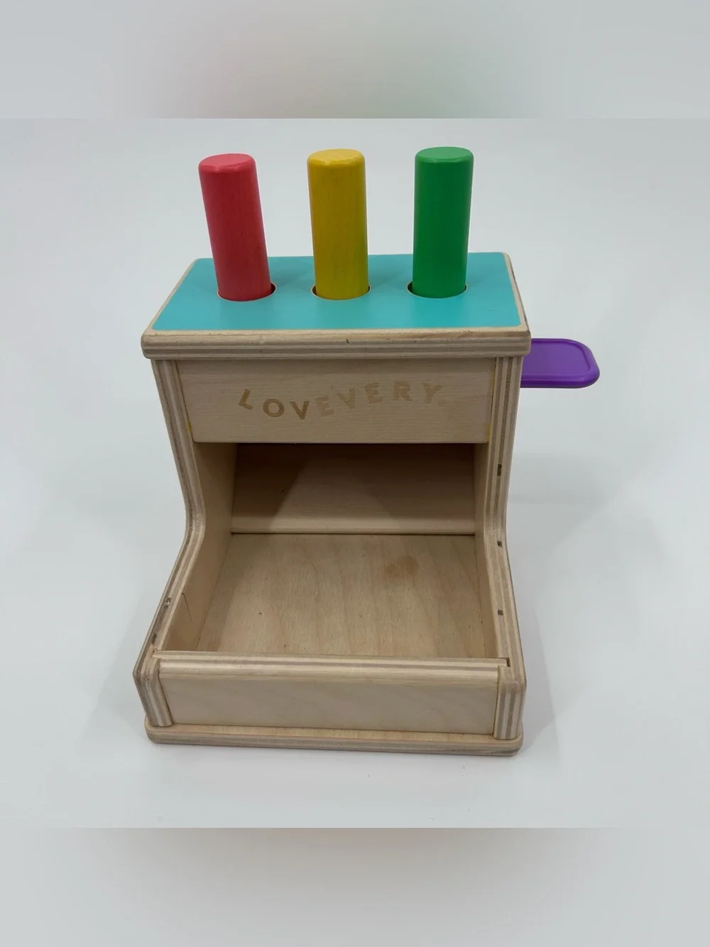 Lovevery Wooden Peg Drop from the Thinker Play Kit